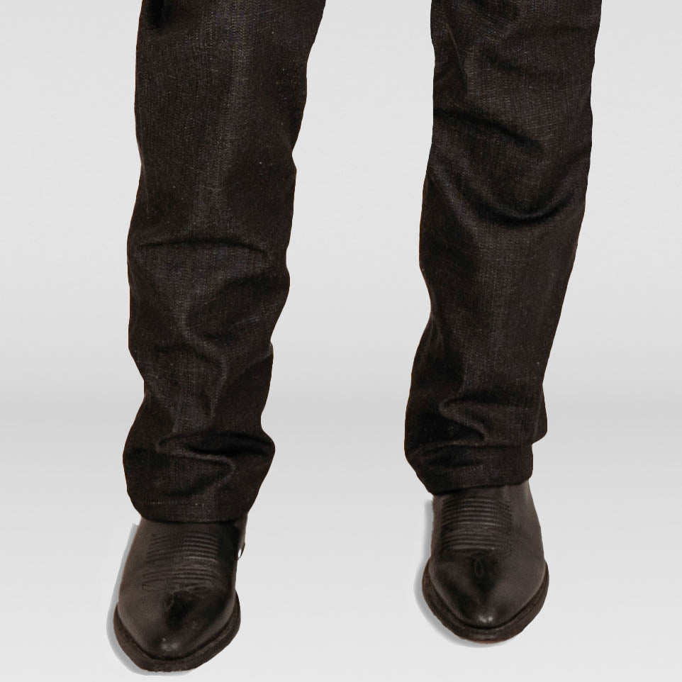 Ladies Black Italian Denim 5 Pocket Jeans