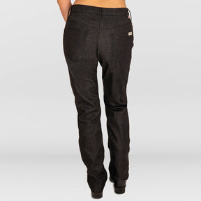 Ladies Black Italian Denim 5 Pocket Jeans