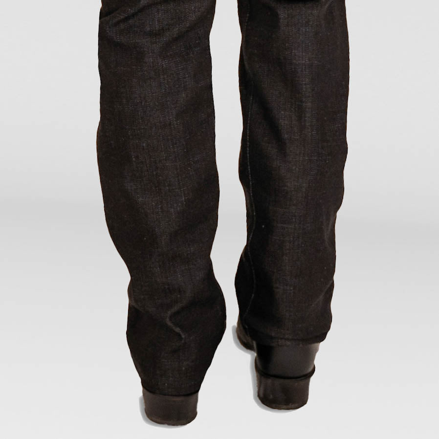 Ladies Black Italian Denim 5 Pocket Jeans