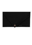 Black Twill Button Bandana