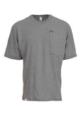 Gray Short Sleeve Patch Pocket T-Shirt