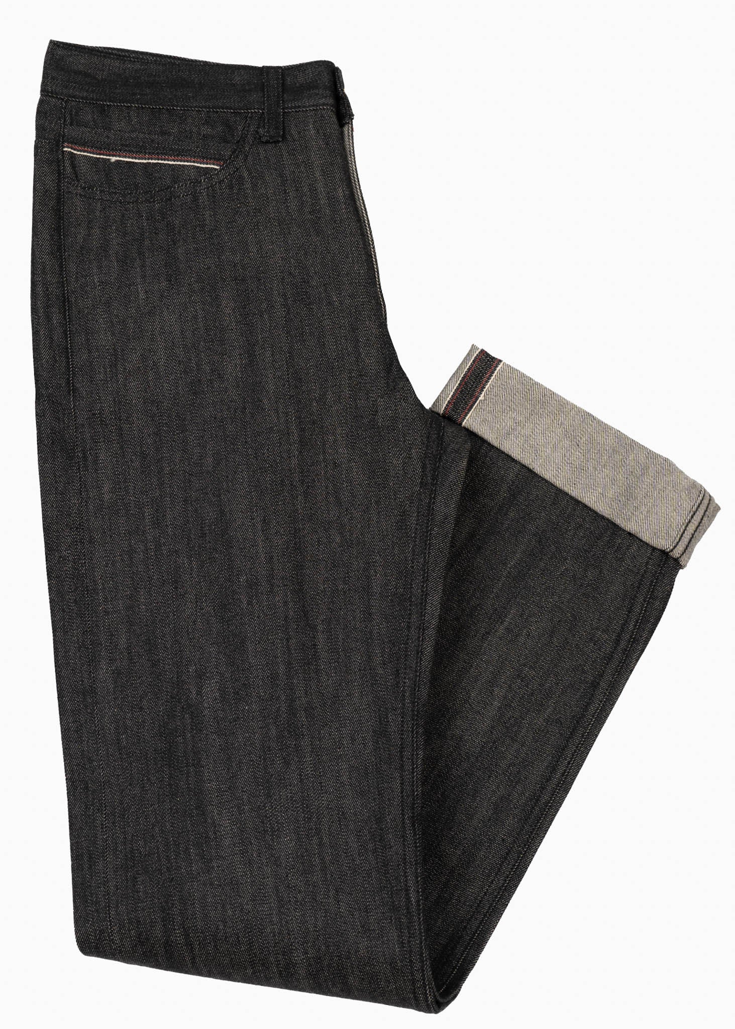 Slim Fit - Black Selvedge Italian Denim Heritage Jeans
