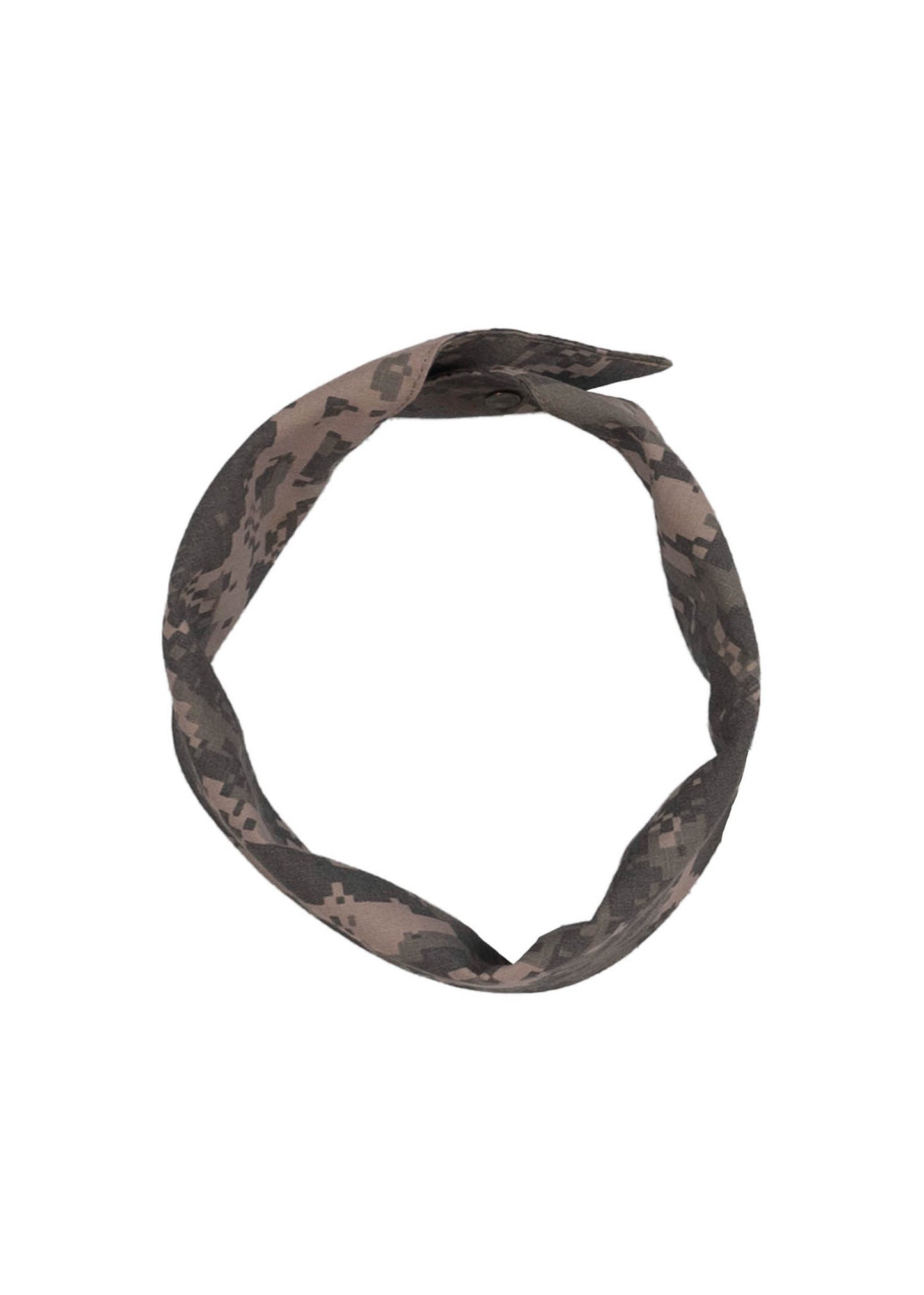 Tan Camouflage Rip Stop Button Bandana