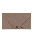 Brown Chambray Button Bandana