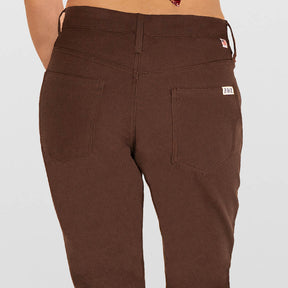 Ladies Brown Duck 5 Pocket Jeans