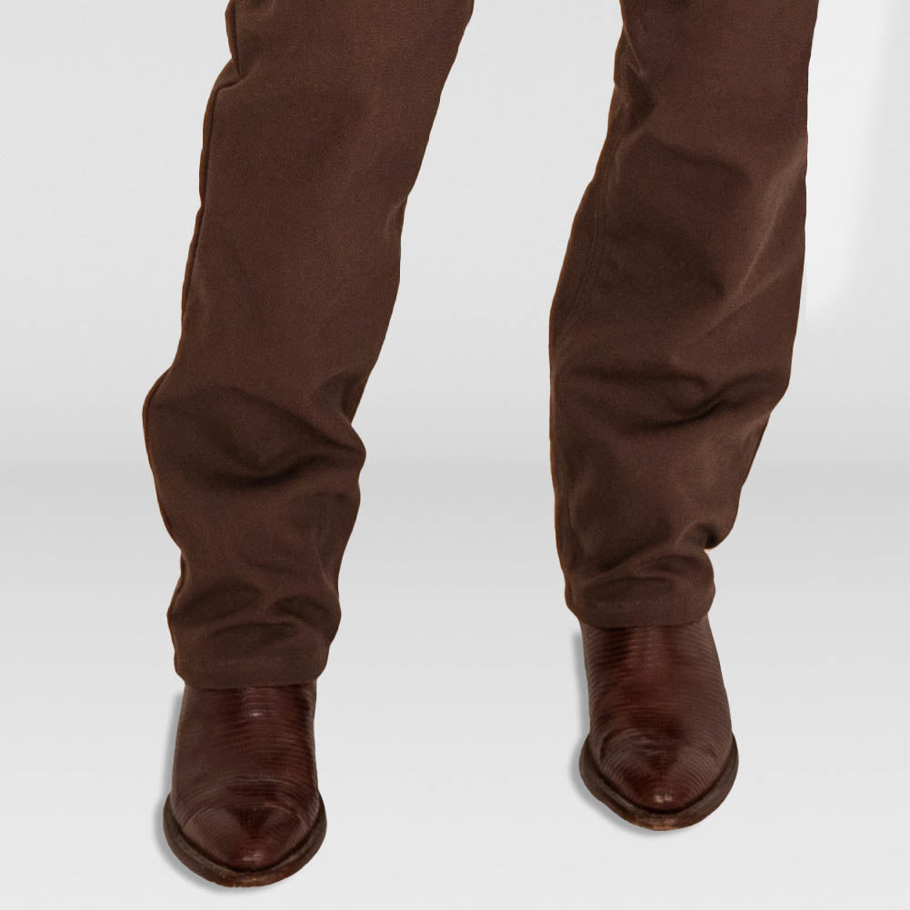 Ladies Brown Duck 5 Pocket Jeans