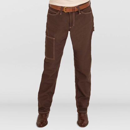 Ladies Brown Duck Work Jeans
