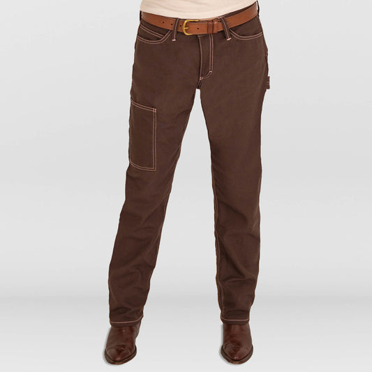 Ladies Brown Duck Work Jeans
