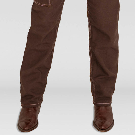 Ladies Brown Duck Work Jeans
