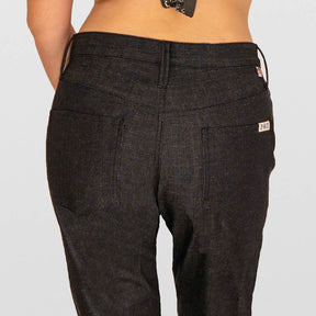 Ladies Black Italian Denim 5 Pocket Jeans