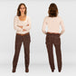 Ladies Brown Duck Work Jeans