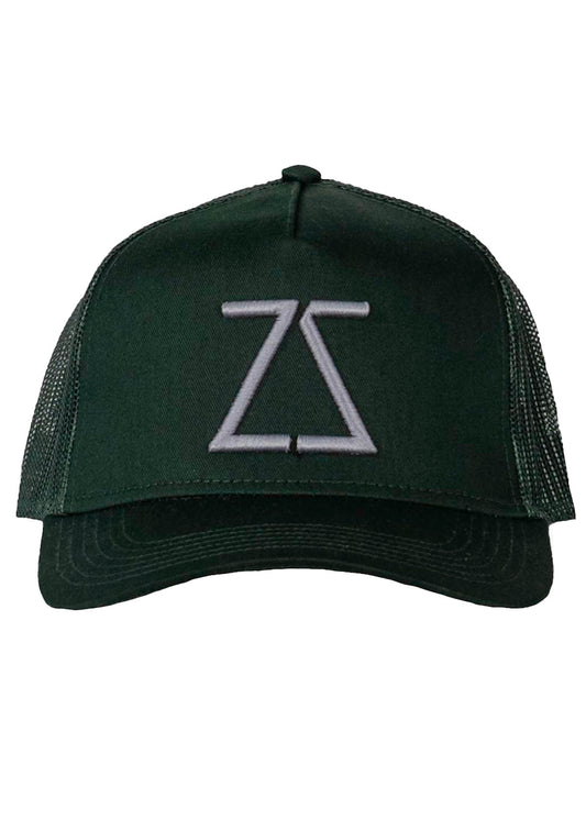 Forest Green Mesh Trucker Hat