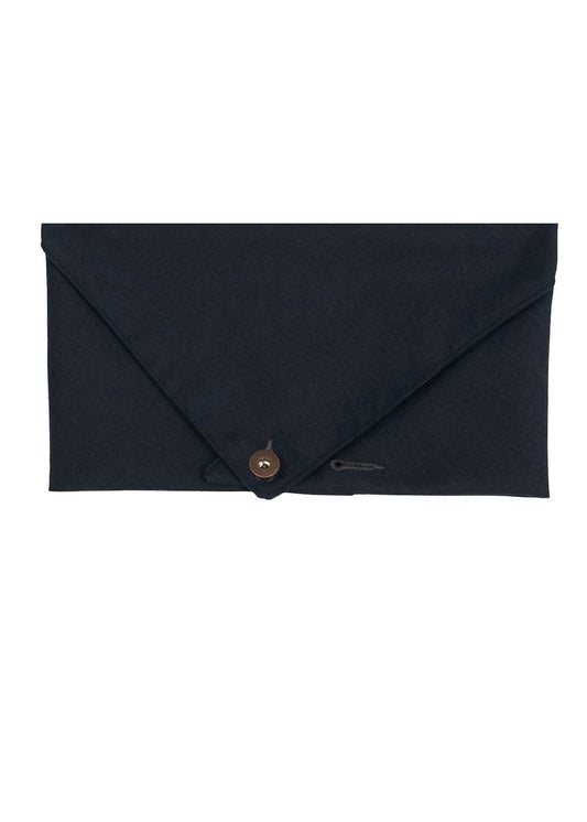 Navy Twill Button Bandana