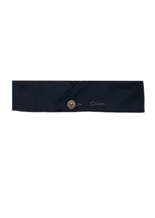 Navy Twill Button Bandana
