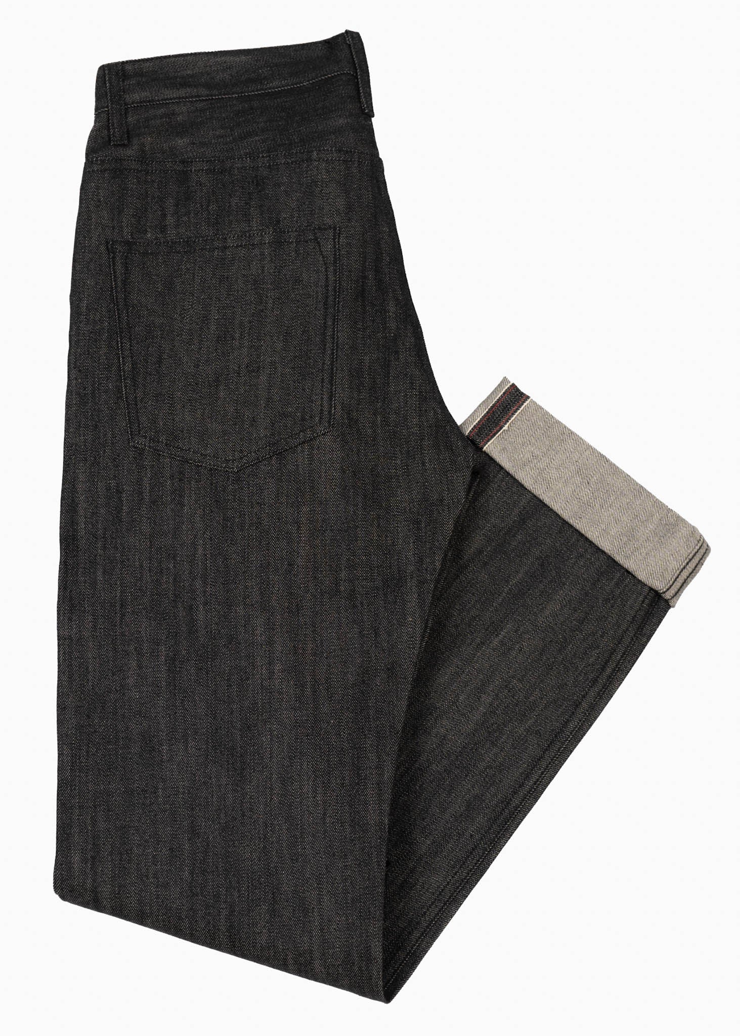 Slim Fit - Black Selvedge Italian Denim Heritage Jeans