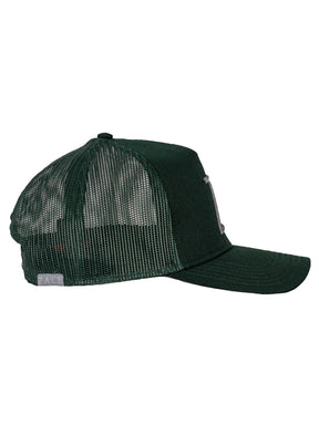 Forest Green Mesh Trucker Hat