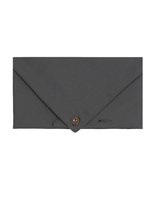 Gray Twill Button Bandana