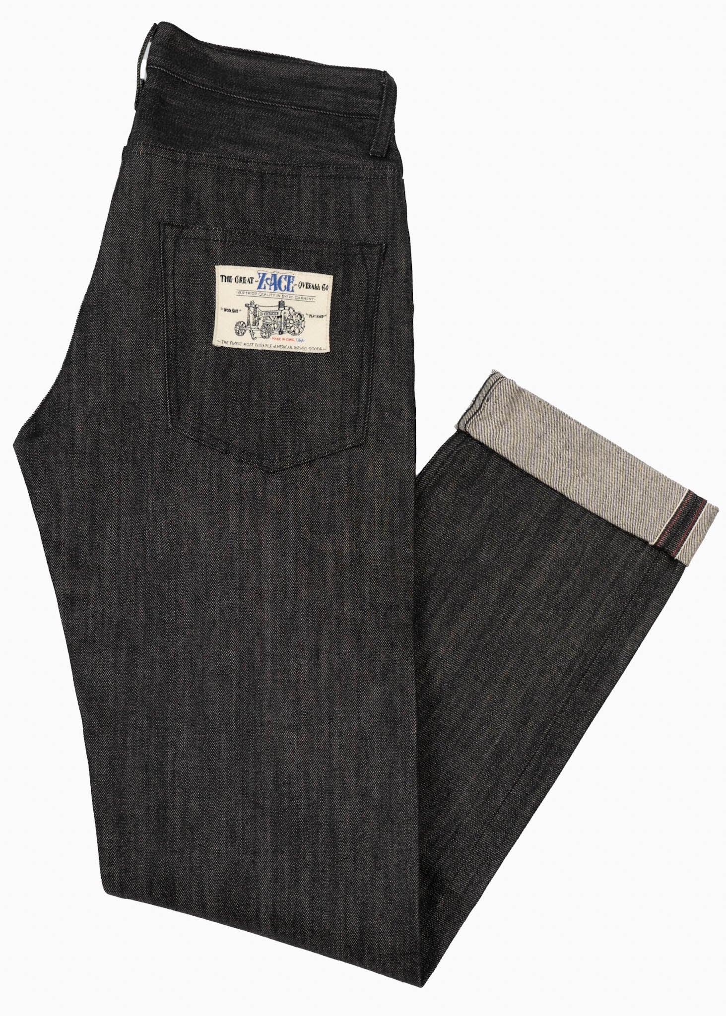 Slim Fit - Black Selvedge Italian Denim Heritage Jeans