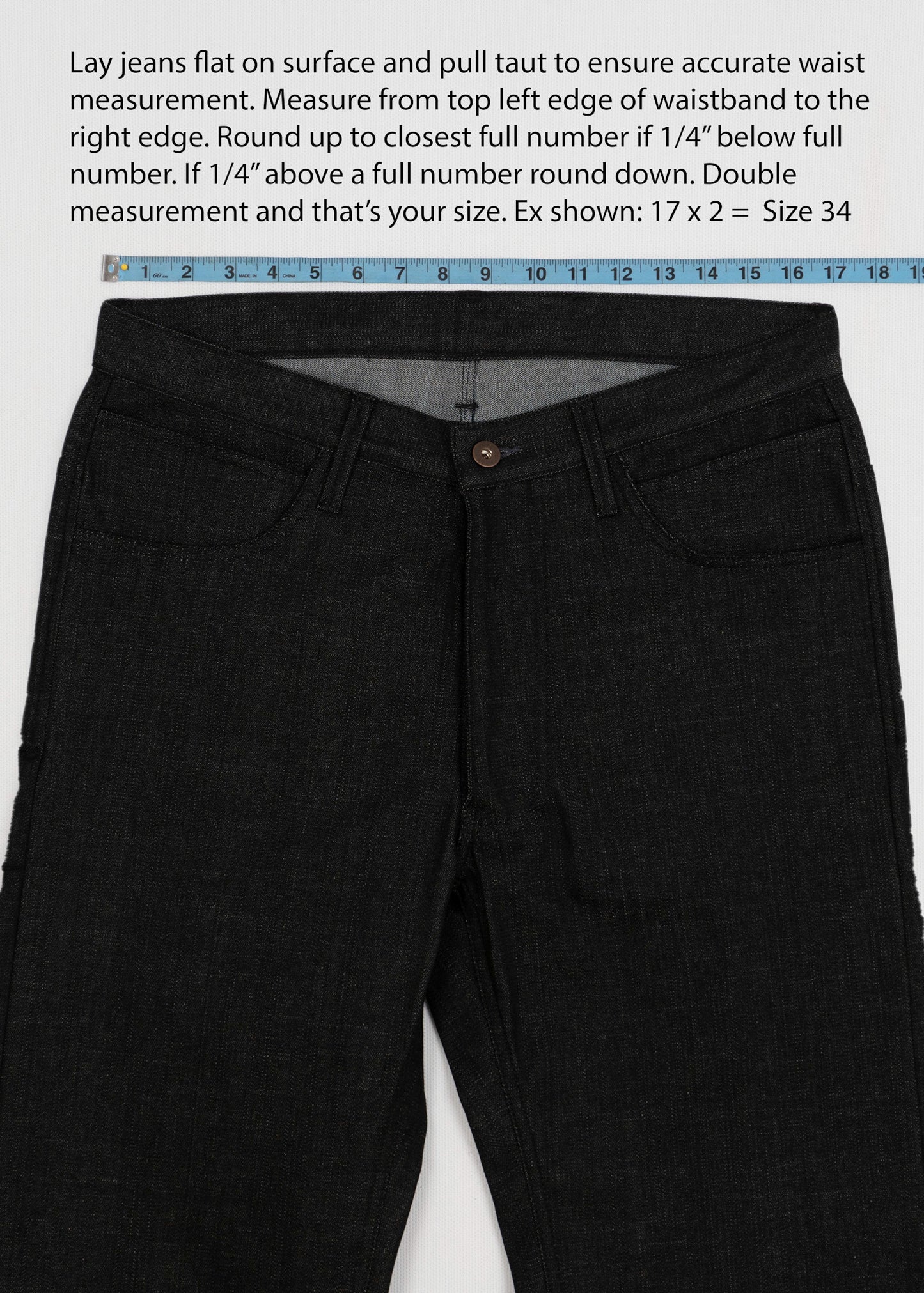 Slim Fit - Black Selvedge Italian Denim Heritage Jeans