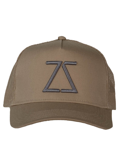 Tan Mesh Trucker Hat