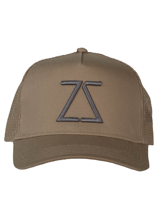 Tan Mesh Trucker Hat