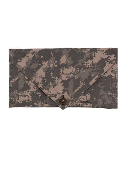 Tan Camouflage Rip Stop Button Bandana