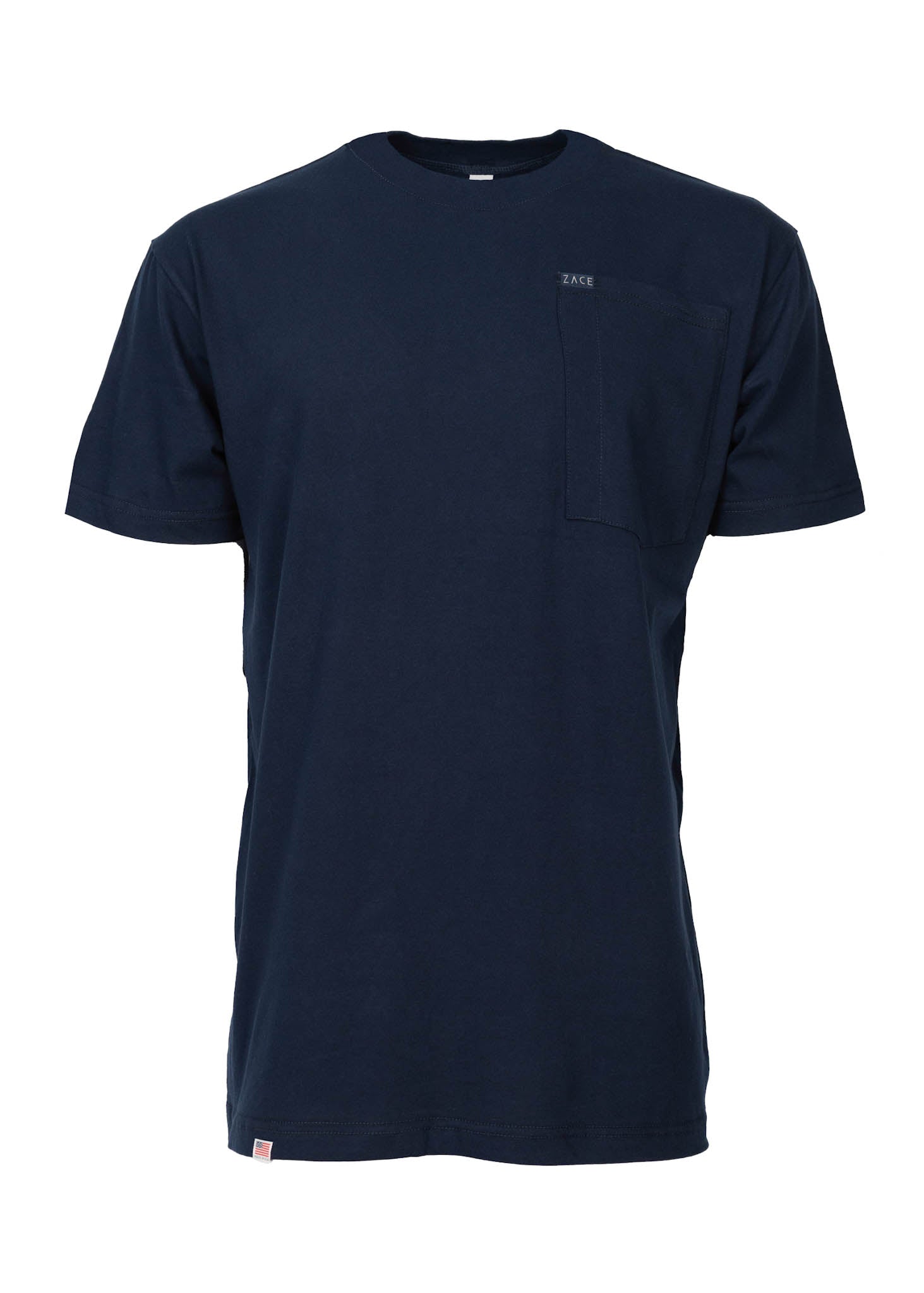 Short Sleeve Patch Pocket Tee Shirt Navy