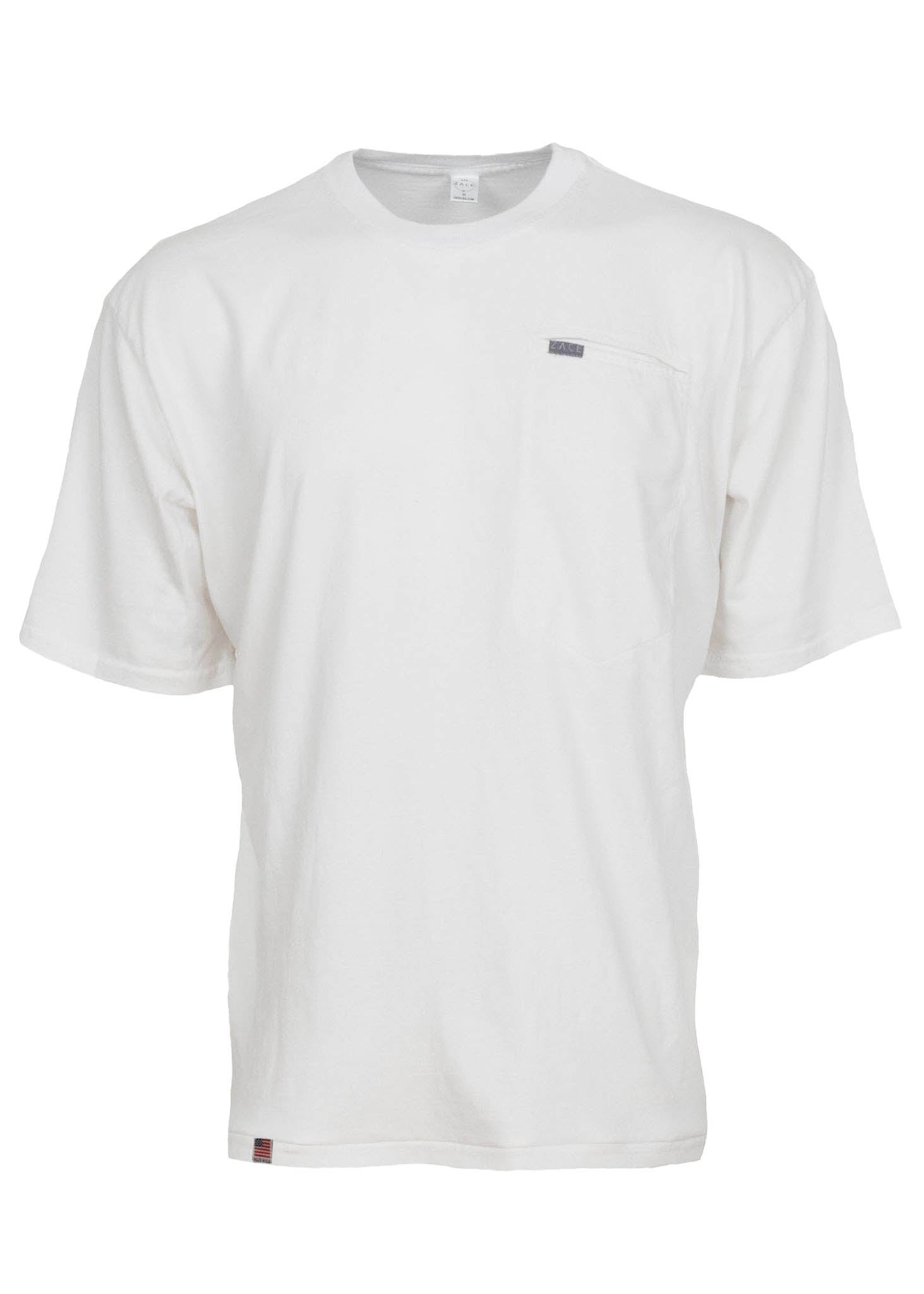 Short Sleeve Welt Pocket Tee Shirt White