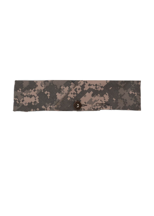 Tan Camouflage Rip Stop Button Bandana